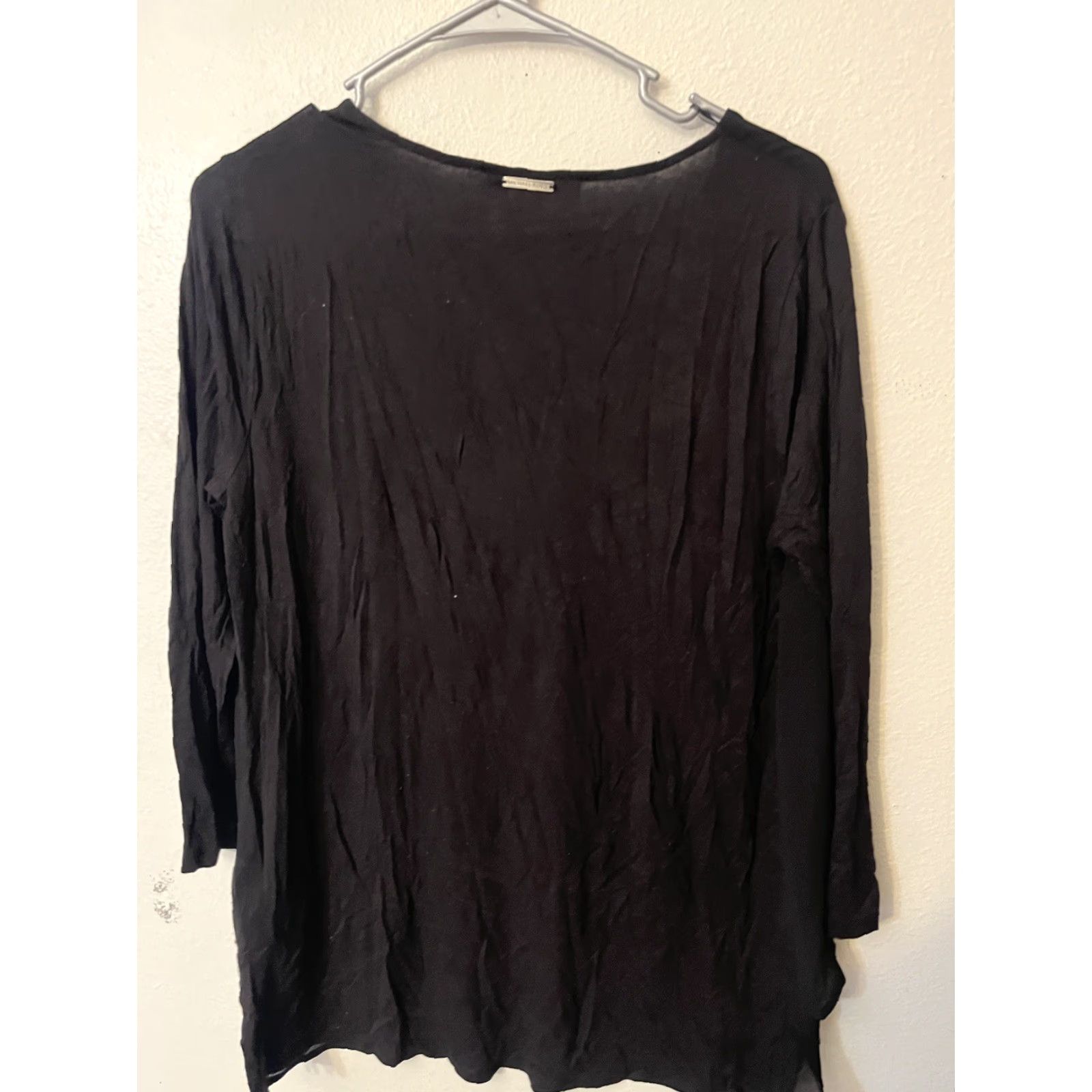 Michael Kors VINTAGE? No — Michael Kors Black V-Neck Long Sleeve Blouse Adult M Black Solid Michael Kors Blouse Womens Medium Blouse Black Kors Blouse 90s? Size M / US 6-8 / IT 42-44 - 3 Thumbnail