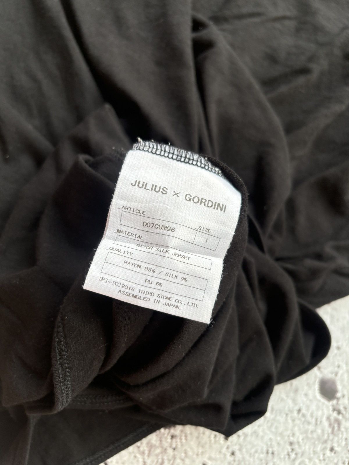 Julius Julius x Gordini black japanese style Size US M / EU 48-50 / 2 - 10 Thumbnail