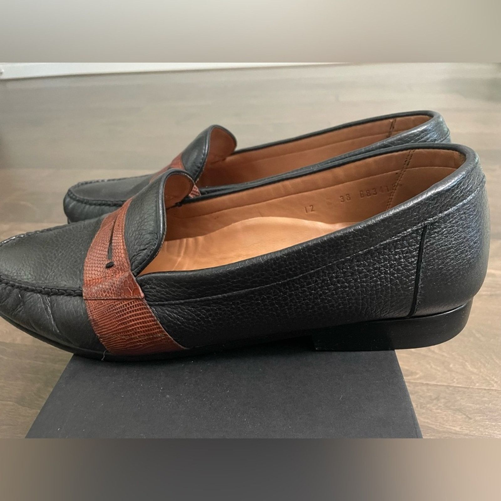 Alan Paine Alan Payne Wellesley II Black Genuine Lizard Loafers Men 12 Size US 12 / EU 45 - 4 Thumbnail