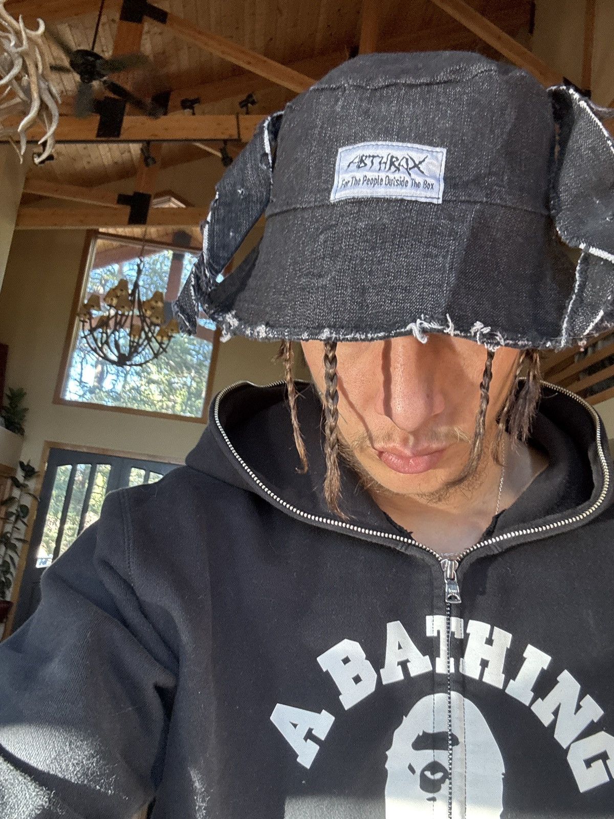 Other AbThrax denim bucket hat Size ONE SIZE - 3 Thumbnail