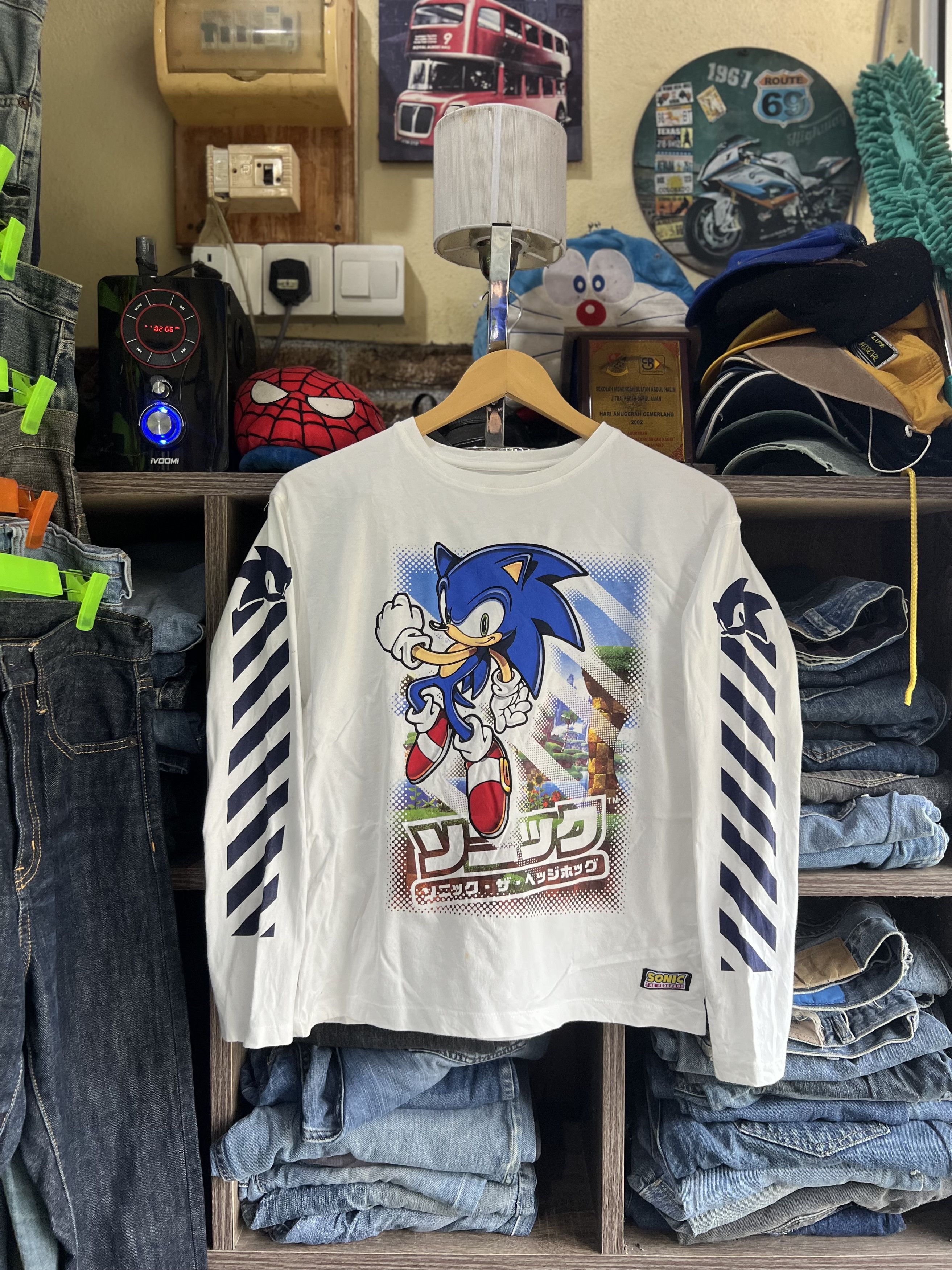 Cartoon Network 🔥Sonic The Hedgehog Long Sleeves Size US S / EU 44-46 / 1 - 11 Thumbnail