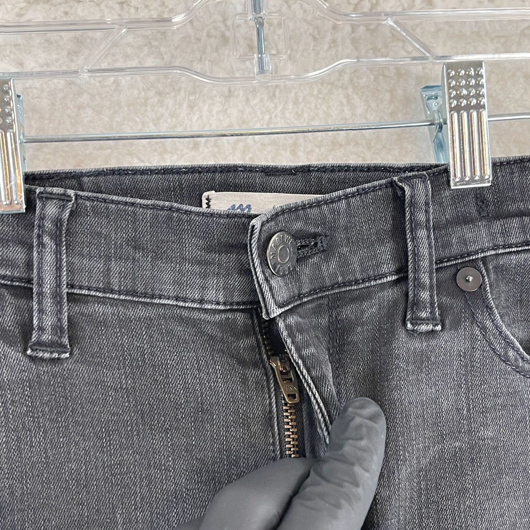 Madewell Madewell Jeans Womens Size 30 Black Denim Mid-Rise Skinny Regular 5-Pocket Stretch Casual Pants Size 30" / US 8 / IT 44 - 5 Thumbnail