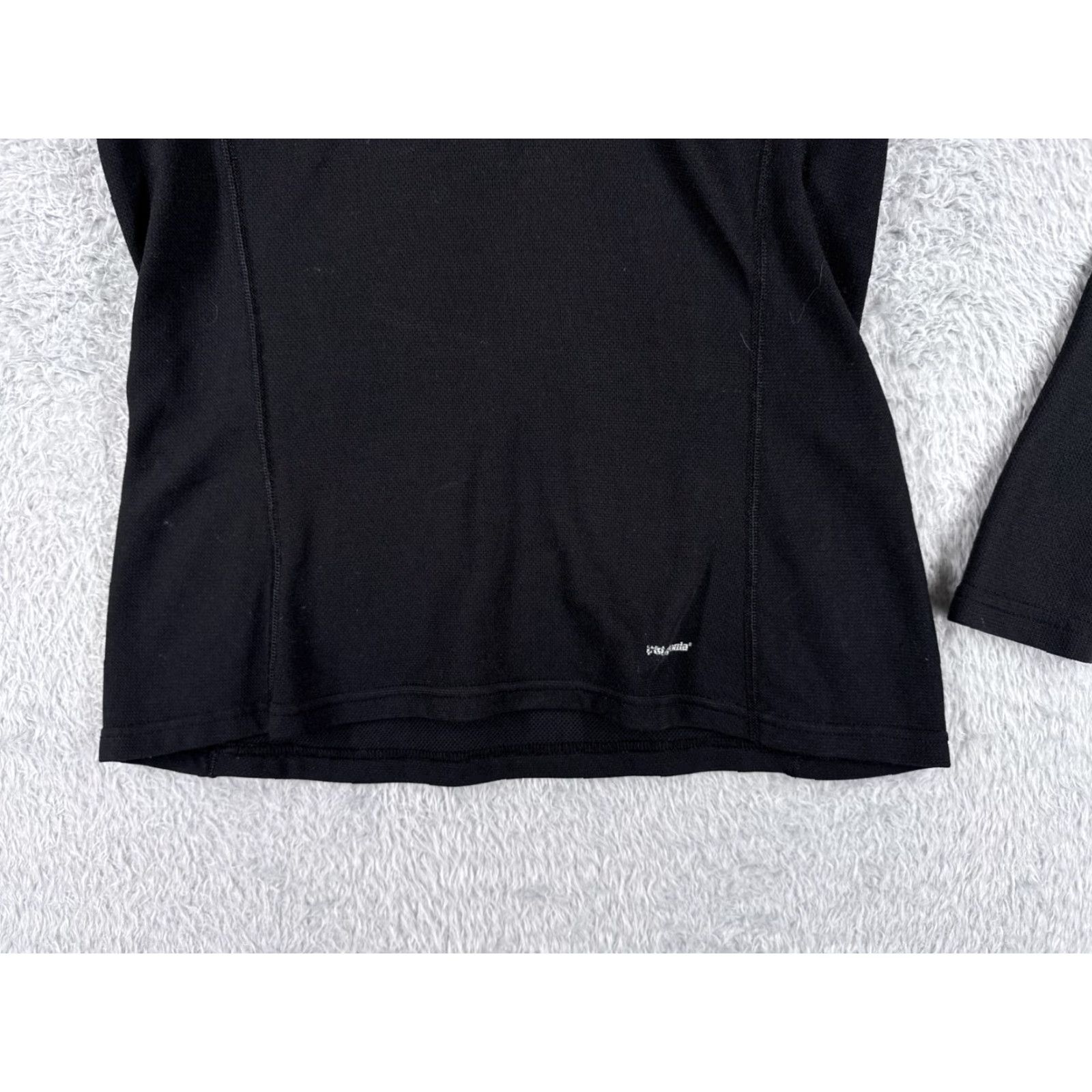 Patagonia Patagonia Sweater Women M Black Capilene 3 Zip Mock Neck 1/4 Zip Pullover Size M / US 6-8 / IT 42-44 - 5 Thumbnail