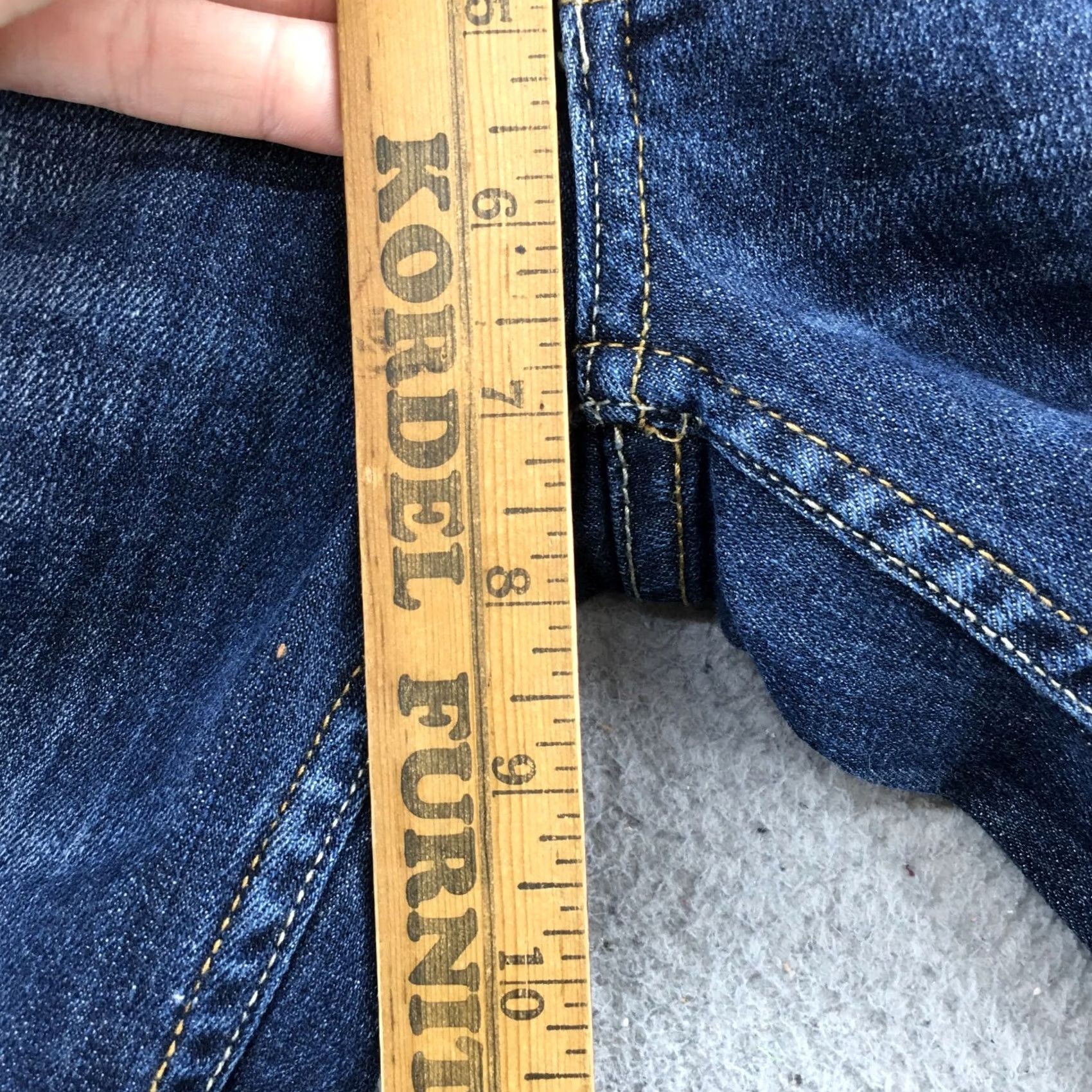 Vintage Arizona Jean Co. Bootcut Jeans Womens 1 Average Blue Denim Zip Jeans Womens Regular 28 Inseam 30.5 in Shoes? No — (adjusted) Size 25" / US 0 / IT 36 - 6 Thumbnail