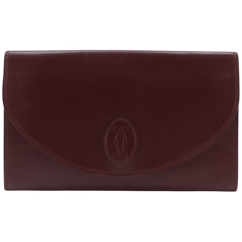 Cartier Cartier Cartier Must Line Calf Clutch Bag Leather Clutch Bag DUTY FREE for USA Size ONE SIZE - 1 Thumbnail