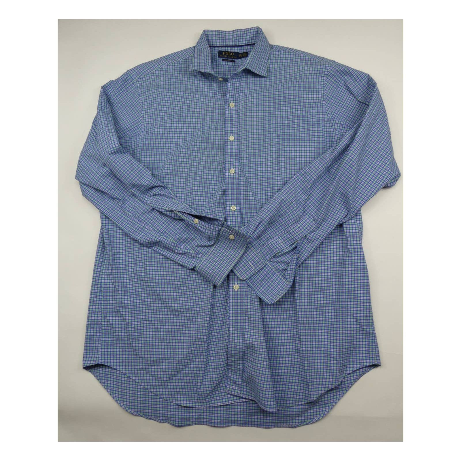 Polo Ralph Lauren Polo Ralph Lauren shirt, plaid print, performance, XXL, blue Size US XXL / EU 58 / 5 - 1 Thumbnail