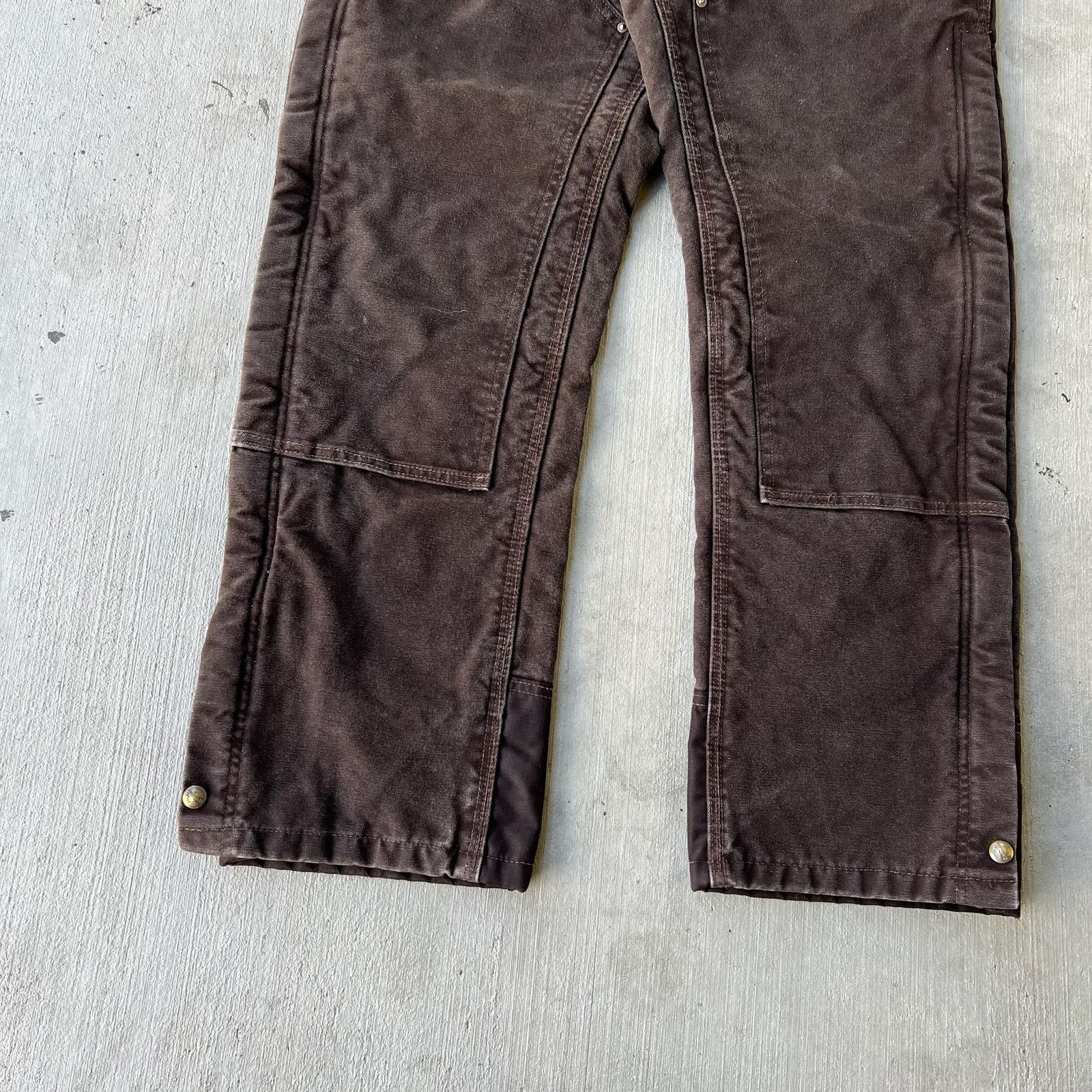 Carhartt × Vintage Carhartt brown insulated double knee work carpenter pants Size US 31 - 3 Thumbnail