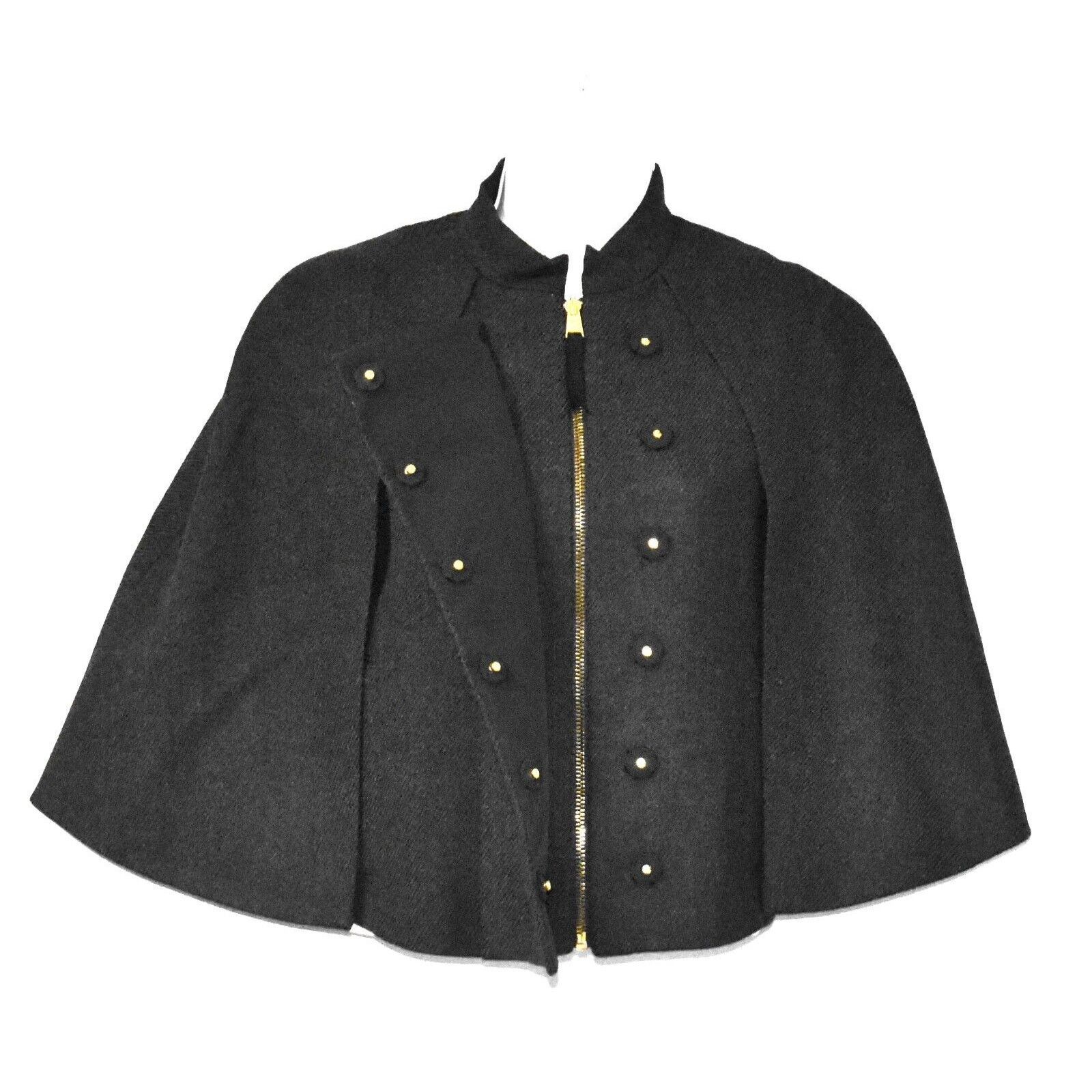 Bcbgmaxazria NEW BCBG MAXAZRIA Charcoal Wool Full Zip Cape Jacket Sz XXS Size XL / US 12-14 / IT 48-50 - 3 Thumbnail