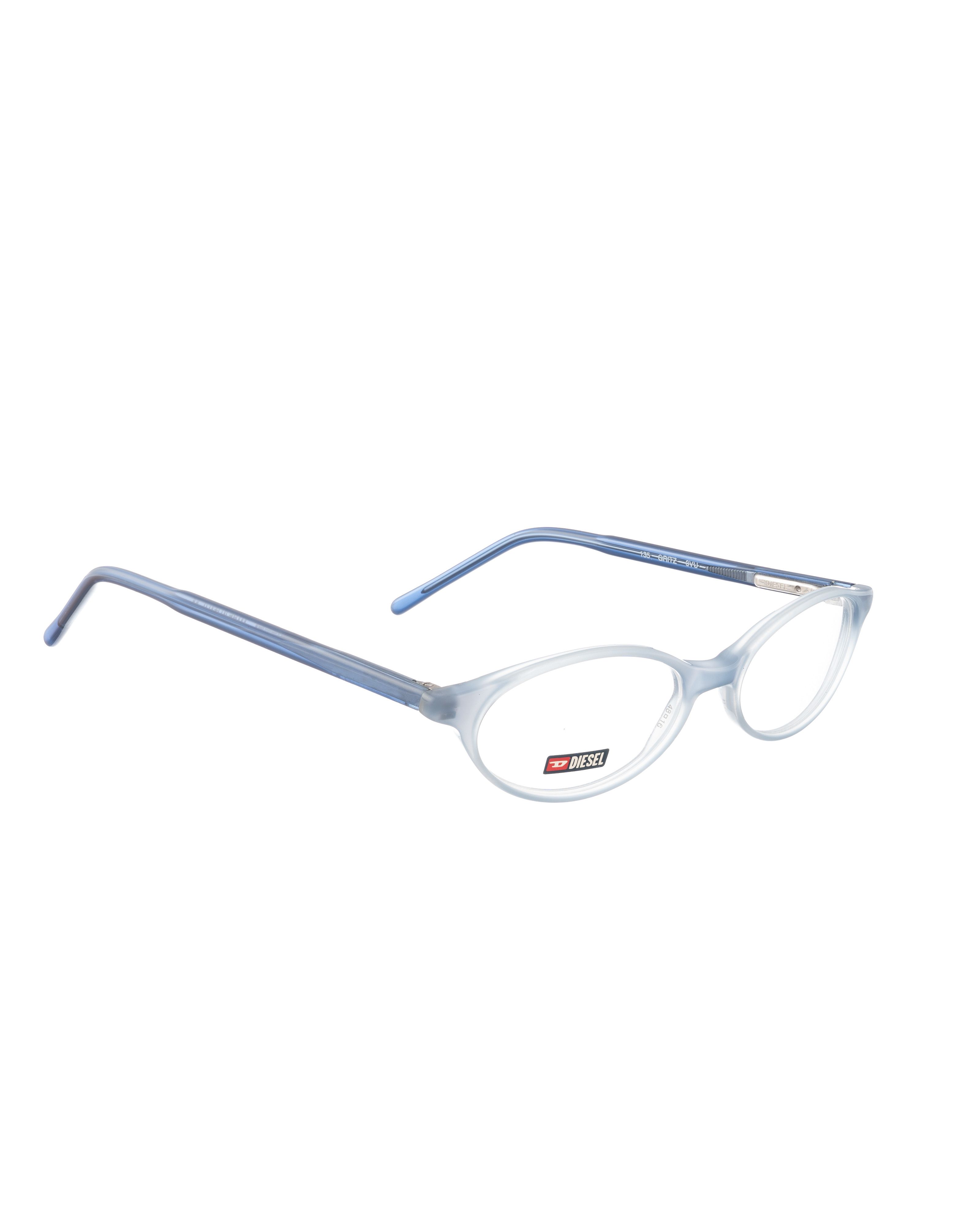 Diesel Diesel '00s Transparent Baby Blue Glasses and Navy Temples Size ONE SIZE - 1 Thumbnail
