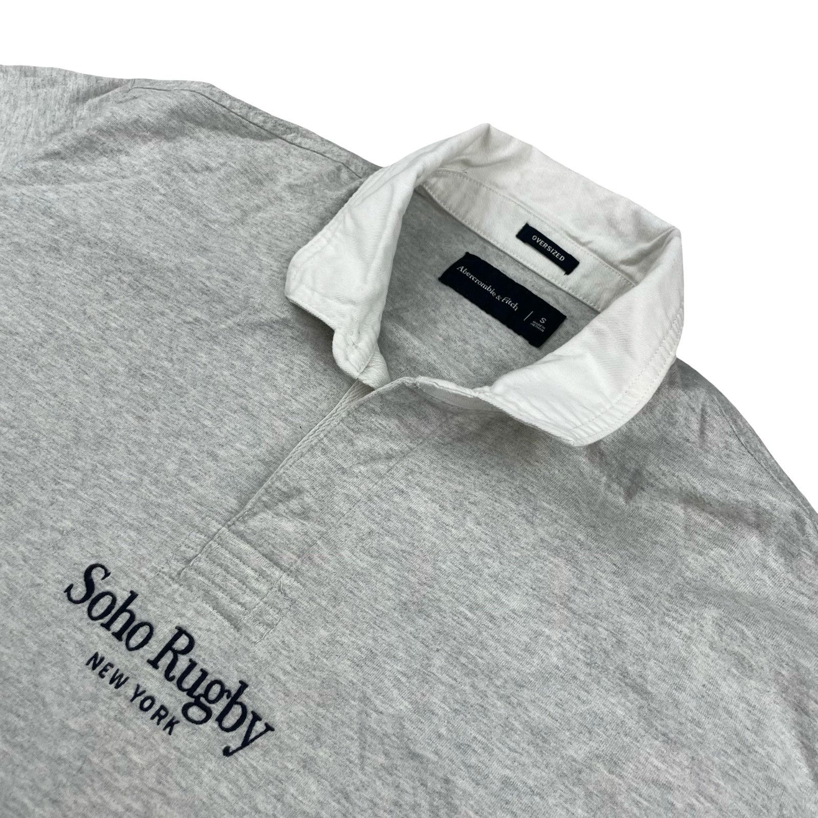 Abercrombie & Fitch Abercrombie & Fitch Men's Oversized L/S Soho Rugby Polo Shir Size US S / EU 44-46 / 1 - 1 Thumbnail