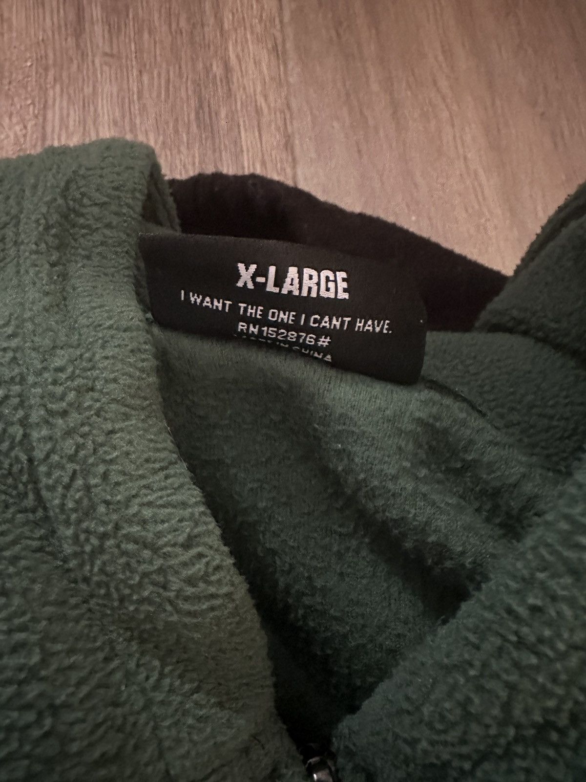 Pleasures Pleasures Whiskey Zip Hoodie 'Green' Size US XL / EU 56 / 4 - 2 Thumbnail