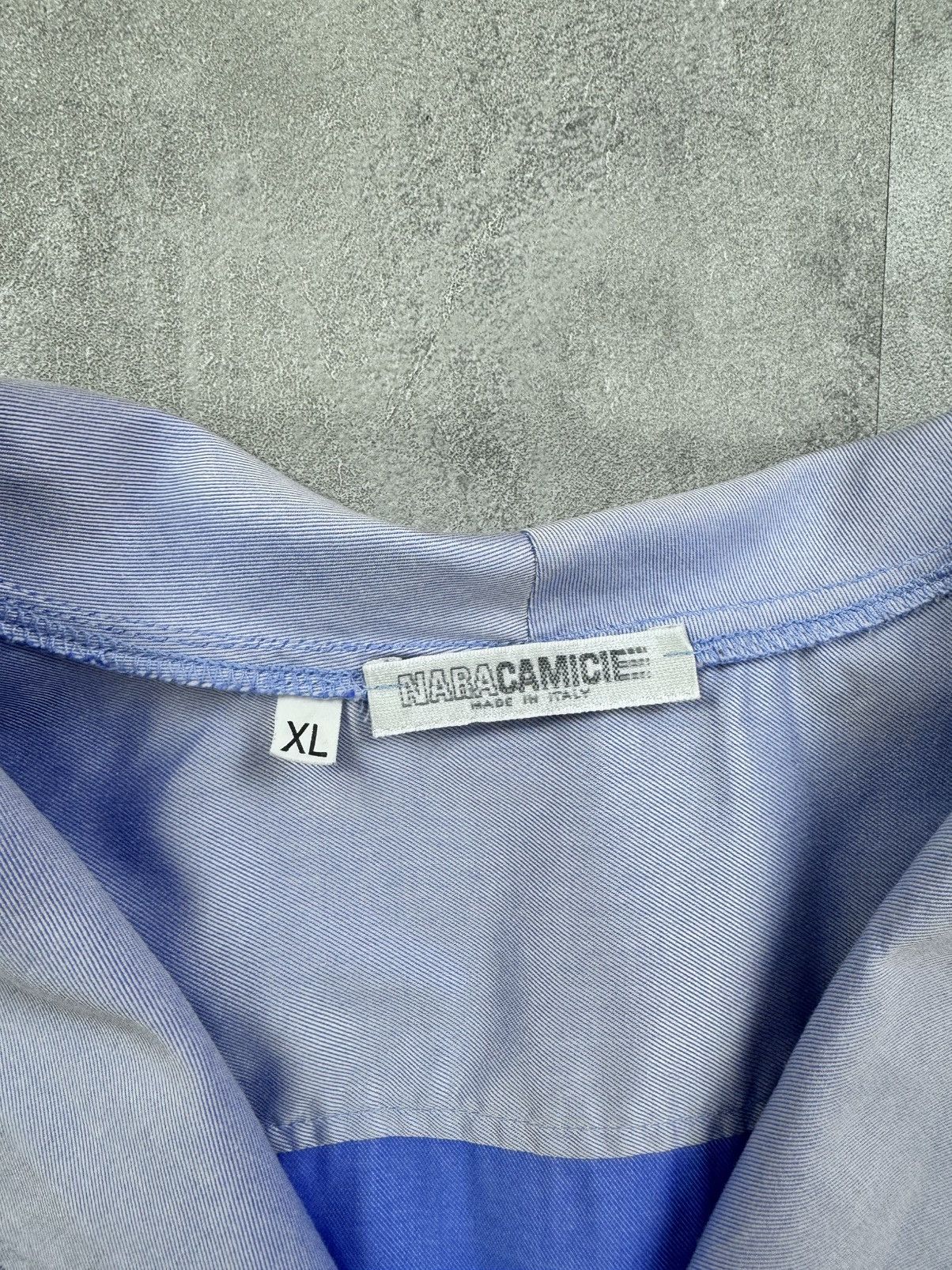 Other NARA CAMICIE Naracanicie White Blue Long Sleeve SLIm FIT Size US XL / EU 56 / 4 - 2 Thumbnail