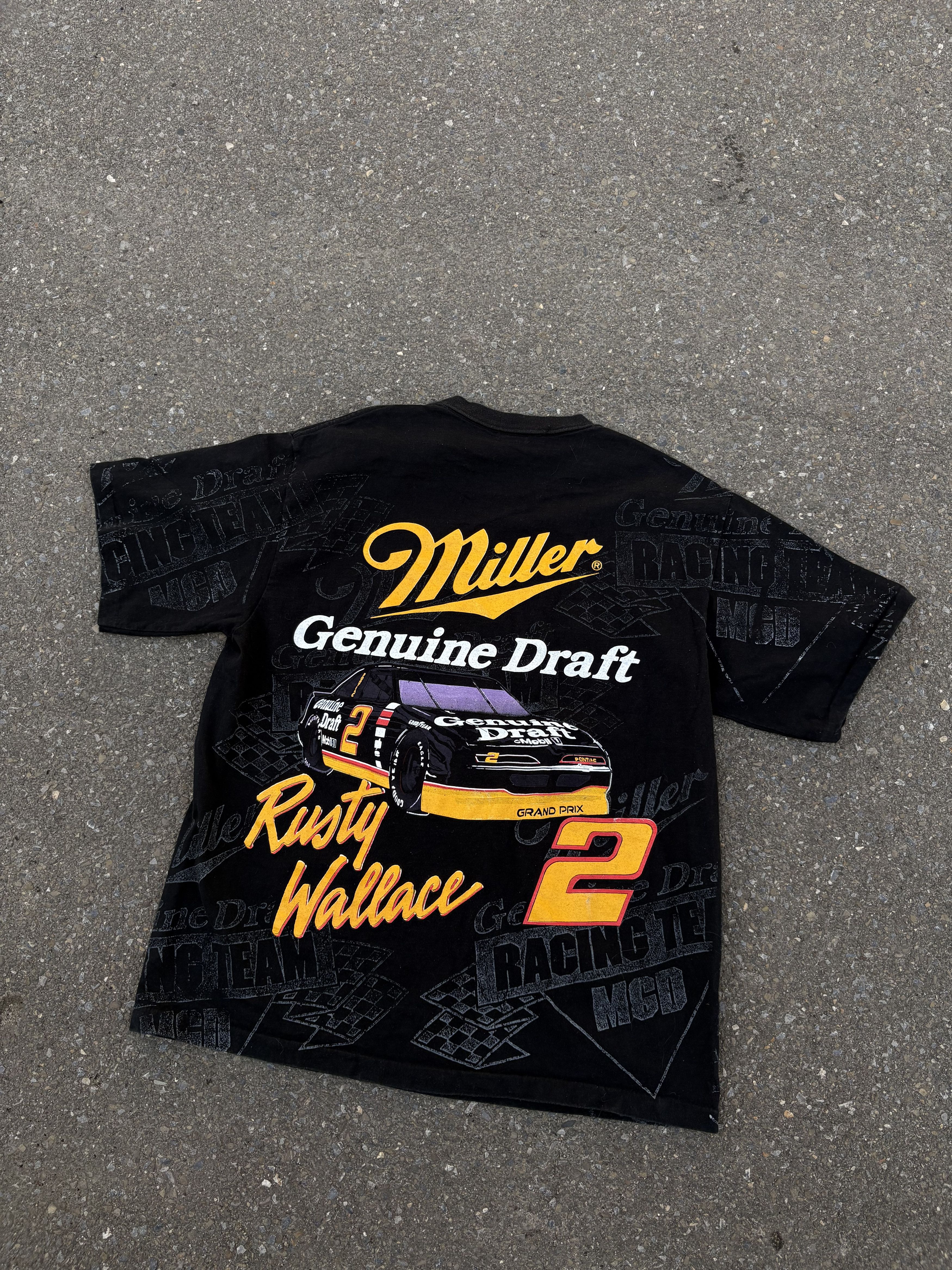 NASCAR × Vintage Vintage Rusty Wallace Tee XXL 90s NASCAR Racing Promo Size US XL / EU 56 / 4 - 9 Thumbnail