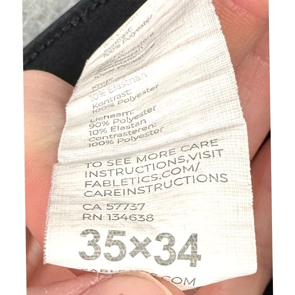 Fabletics Fabletics The One Pant Pants Mens 35x34 Black Tapered Leg Stretch EUC Golf Tech Moisture-Wicking Zip Pocket Athletic Chino Casual Workwear Size US 35 - 4 Thumbnail