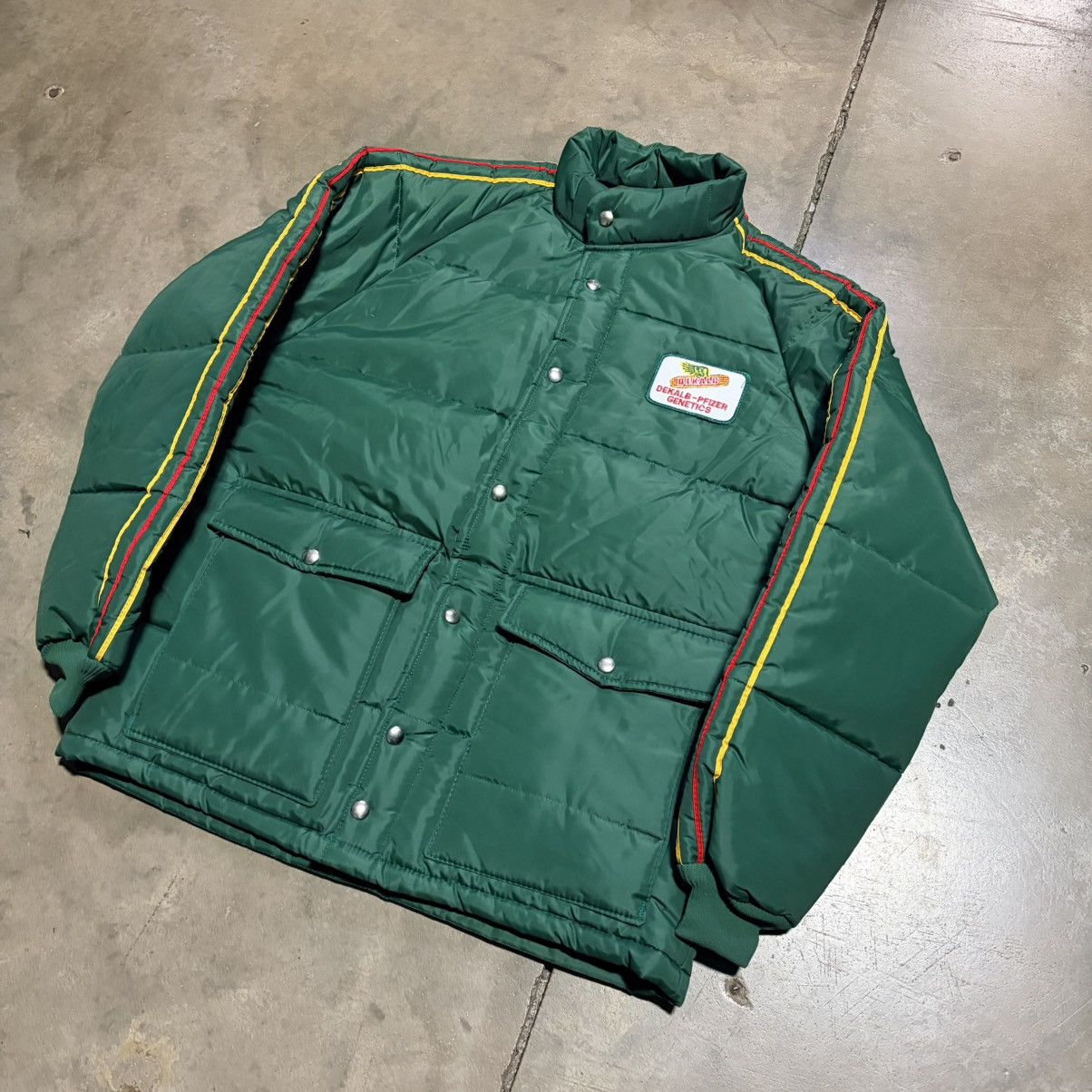 Swingster Vintage Swingster Puffer Jacket Dekalb Pfizer Genetics 80s Size US M / EU 48-50 / 2 - 2 Thumbnail