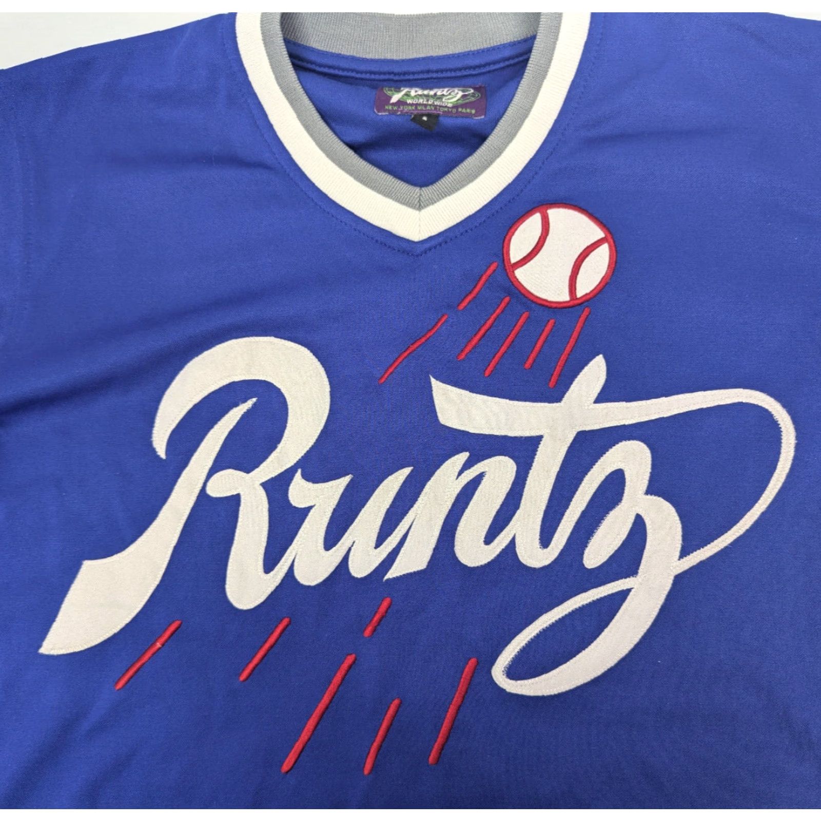 Vintage Runtz Shirt Men’s Size Small Blue 03790-RYL Dodgers Angel 100% Polyester Short Sleeve Vintage No Size US S / EU 44-46 / 1 - 2 Thumbnail