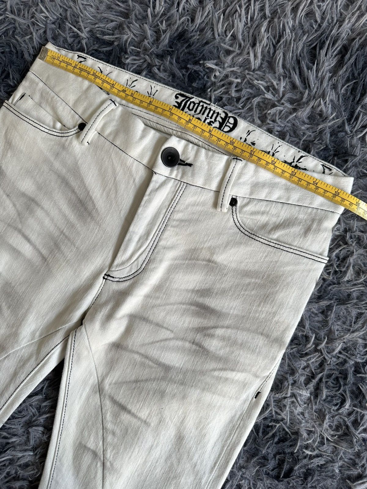 BUFFALO BOBS SS14 Johnny Wolf whiskered Detroit slim denim jrock vkei Size US 31 - 12 Thumbnail
