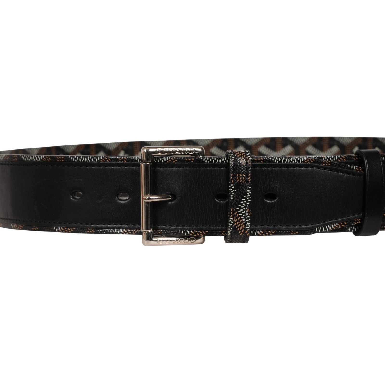 Goyard Florida II Belt 85 Black Brown Goyardine Canvas Size ONE SIZE - 16 Thumbnail