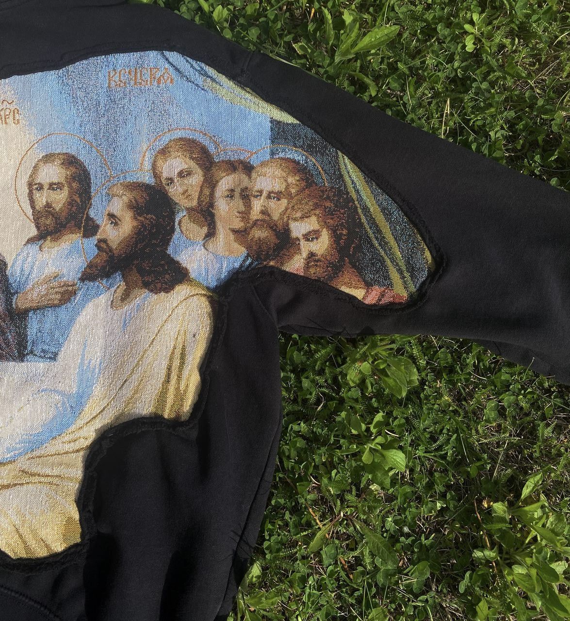 Nike Streetwear Vintage Vintage Streetwear Japanese Nike Big Logo Jesus Hoodie 90s Grailed