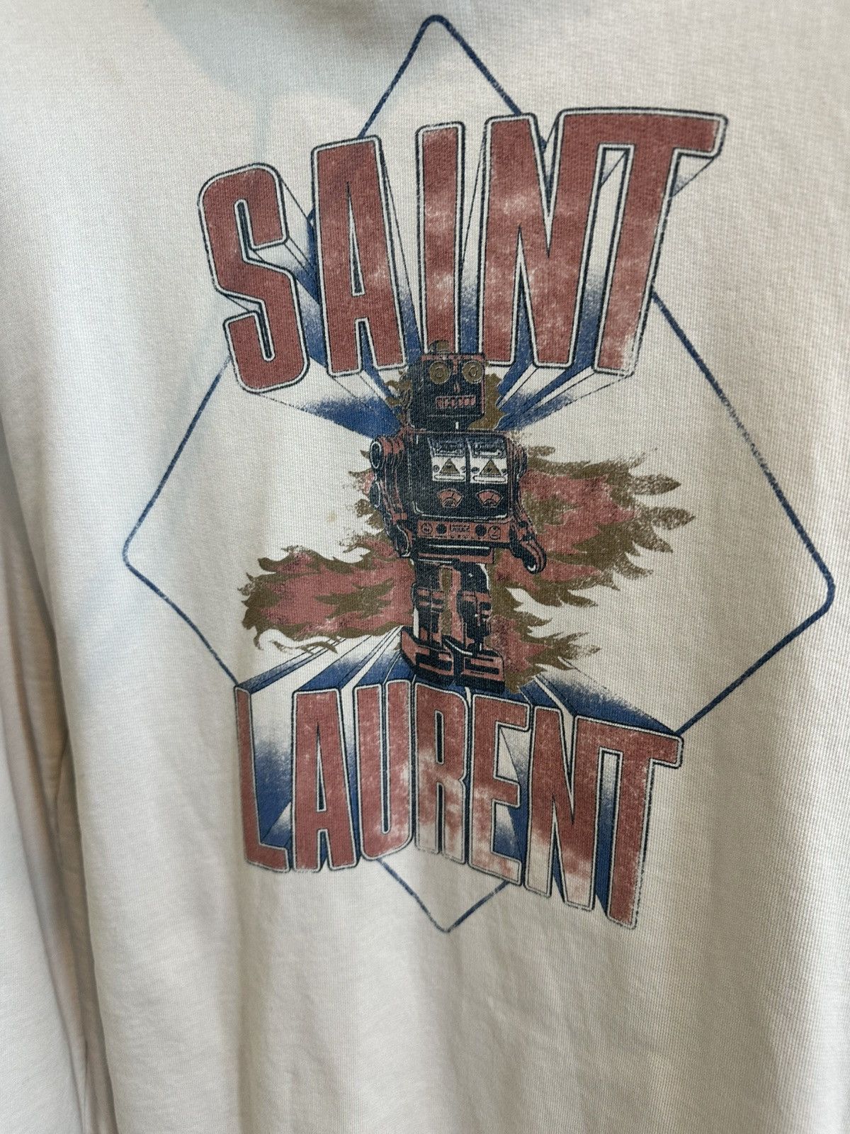 Yves Saint Laurent Yves Saint Laurent Robot Destroy Graphic Hoodie. Size L. Size US L / EU 52-54 / 3 - 3 Thumbnail