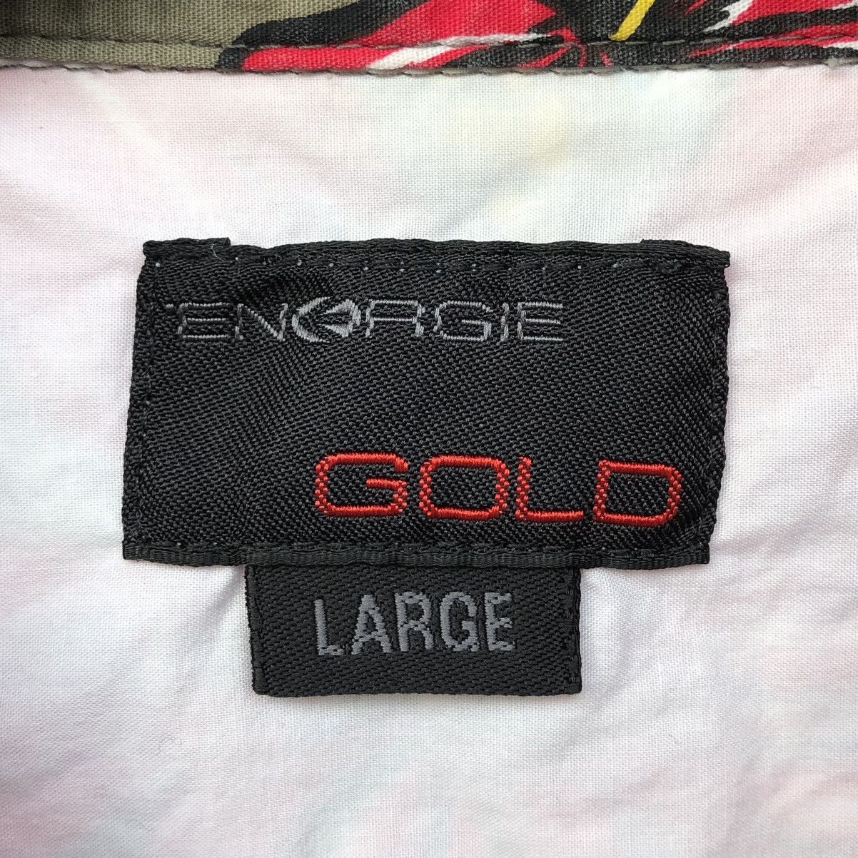 Energie Energie Gold hibiscus🌺 Rock&Roll Wold Tour 1983 Short Sleeve Size US M / EU 48-50 / 2 - 13 Thumbnail