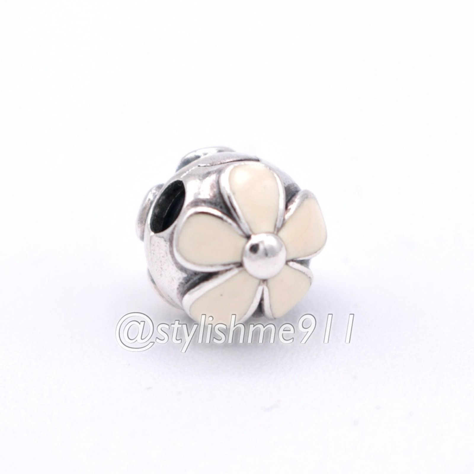 pandora Authentic PANDORA Darling Daisies Clip with White Enamel Size ONE SIZE - 11 Thumbnail