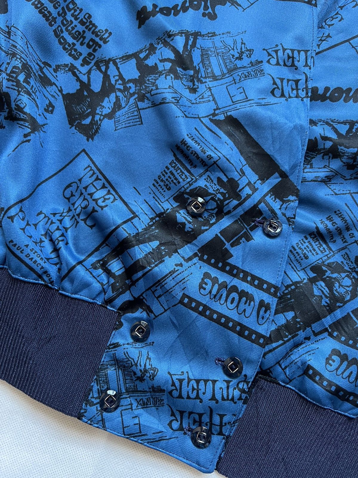 Japanese Brand Vintage Full Print Silk Cardigan Kurt Cobain Style Size US M / EU 48-50 / 2 - 11 Thumbnail