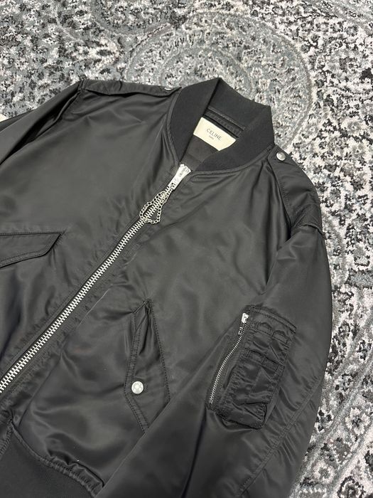 Celine F/W 19' MA-1 Bomber Jacket l Black | Grailed