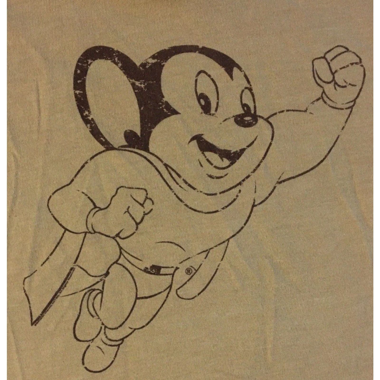 Vintage Vtg Mighty Mouse Ringer Shirt M Cartoon Mickey TV Biker Skate Emo Grunge 90s Y2K Size M / US 6-8 / IT 42-44 - 2 Thumbnail