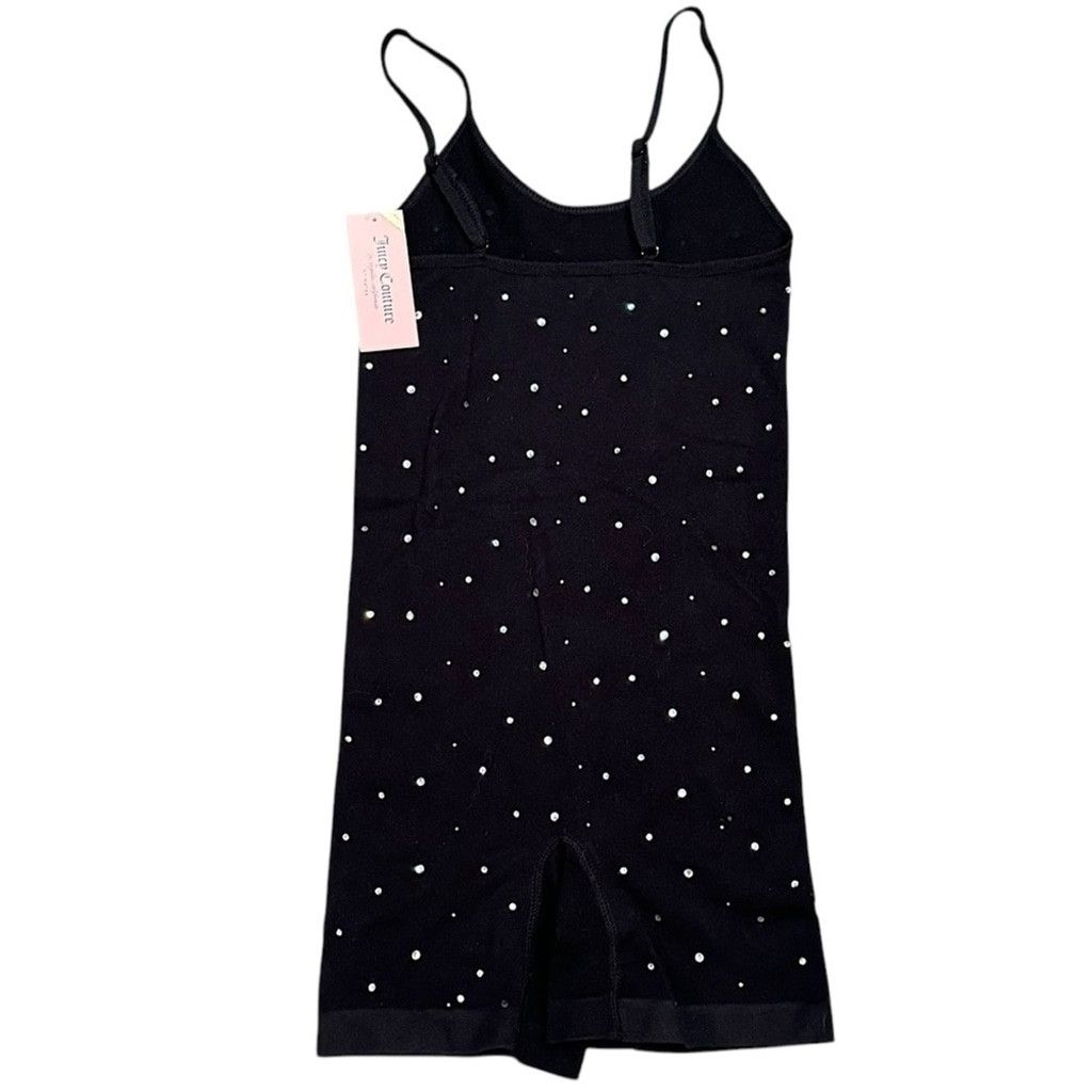 Juicy Couture Juicy Couture Bodysuit Shorts Rhinestones SZ M JC Leg LOGO Size ONE SIZE - 2 Thumbnail