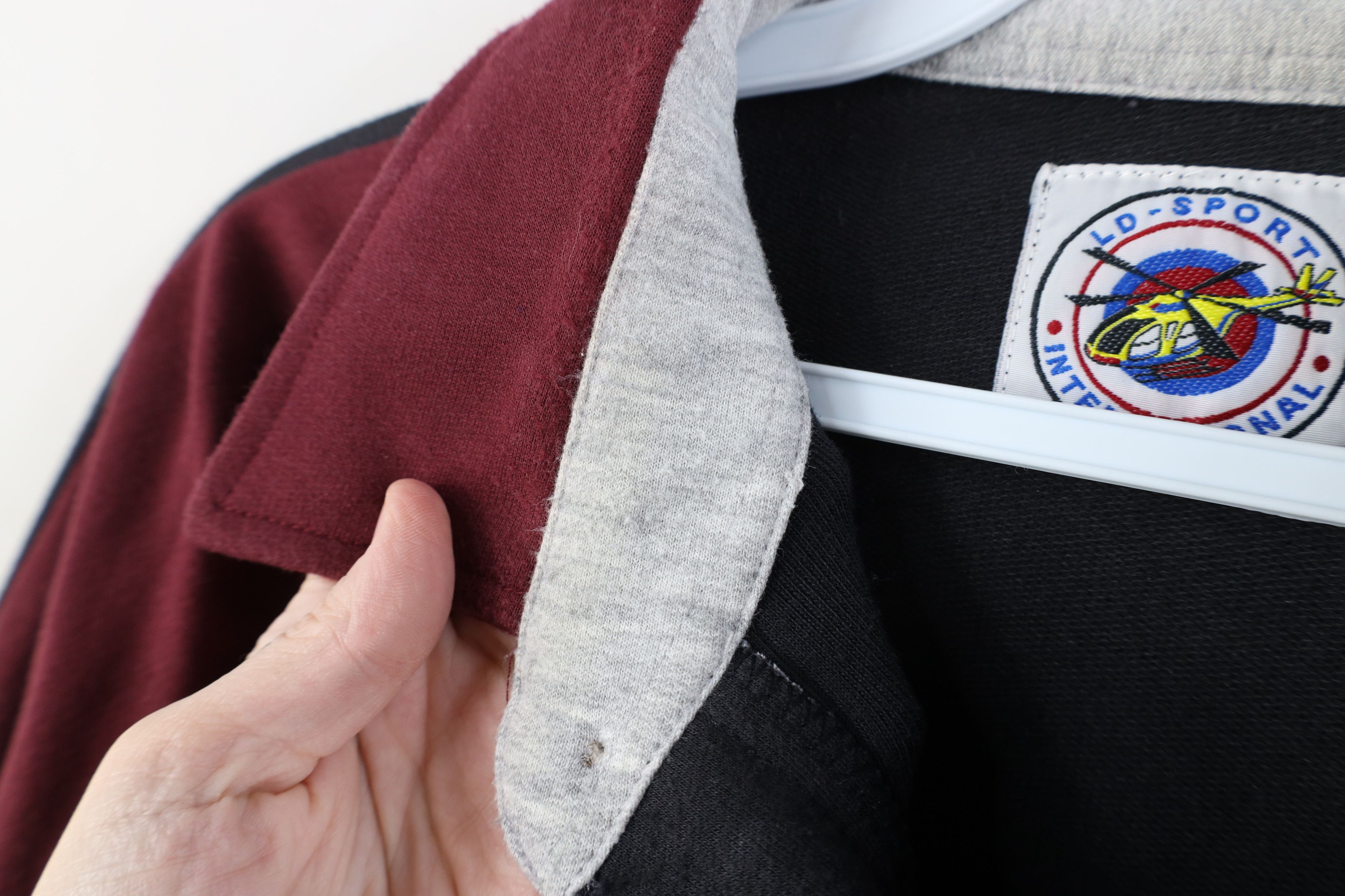Vintage Vintage 90s Streetwear Striped Pullover Long Sleeve Polo Size US XL / EU 56 / 4 - 9 Thumbnail