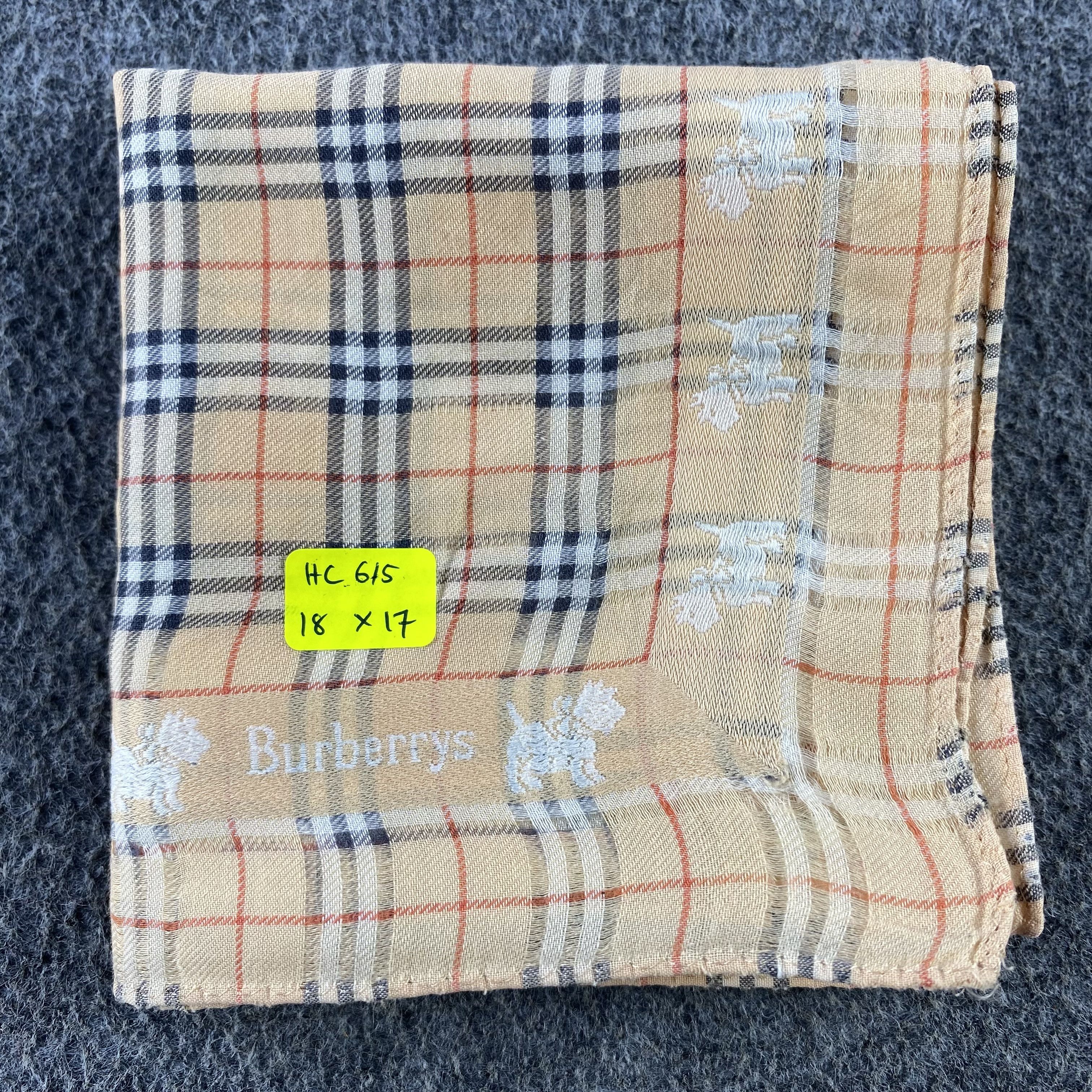 Burberry × Vintage Burberry Handkerchief/Neckerchief/Bandana HC615 Size ONE SIZE - 6 Thumbnail