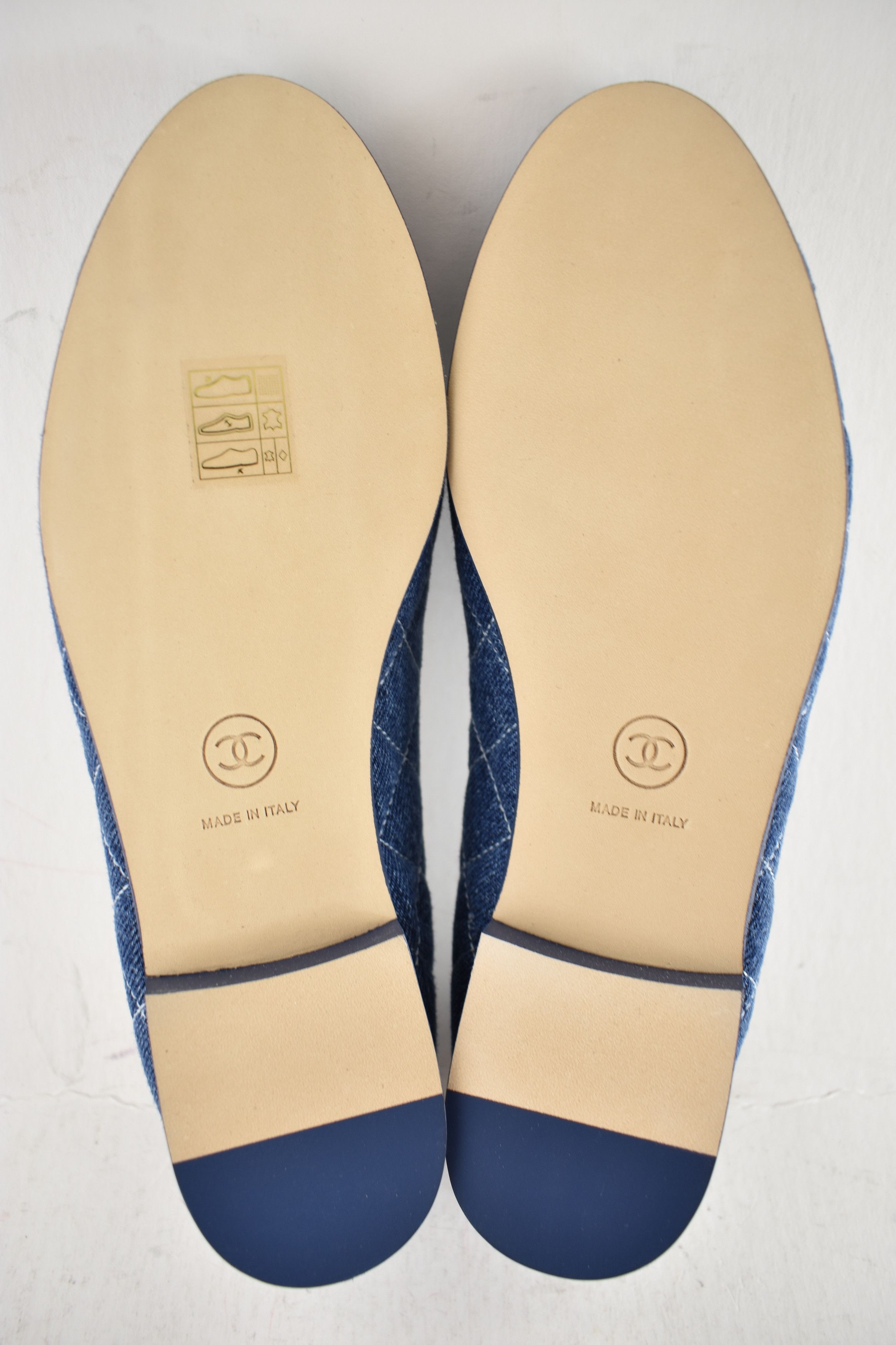 Chanel Chanel 26P Denim Quilted CC Logo Ballet Ballerina Flat 41.5 Size US 11.5 / IT 41.5 - 19 Thumbnail