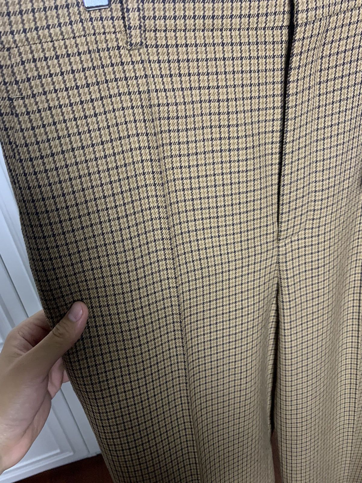 Saint Laurent Paris Saint Laurent 2025FW Houndstooth High waist wool pants Size US 30 / EU 46 - 2 Thumbnail