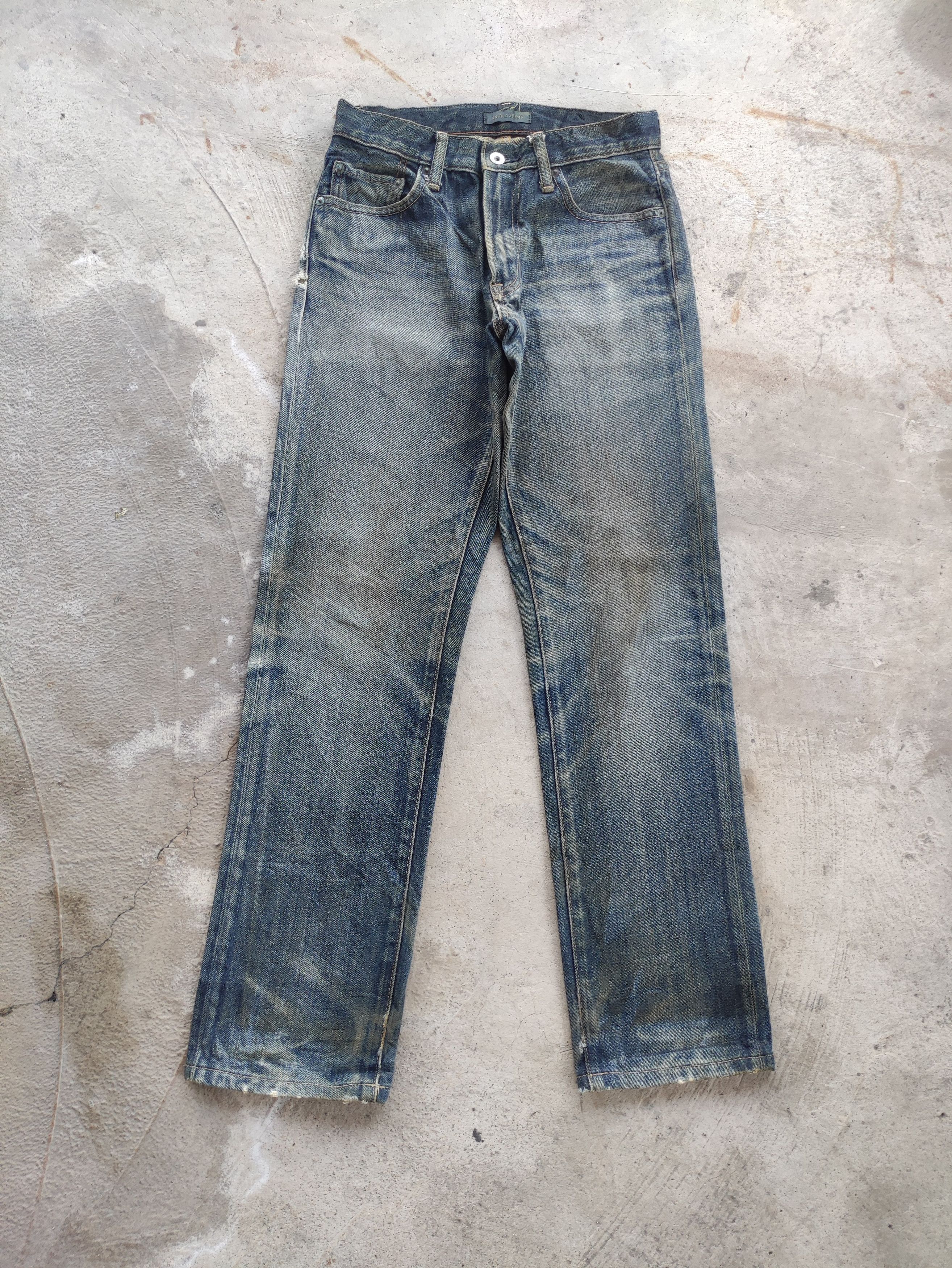 Japanese Brand Vintage Japanese Denim Rusty Distressed Faded Jean Size US 29 - 1 Thumbnail