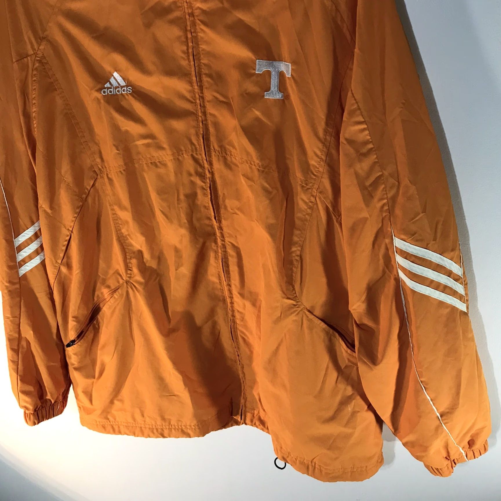 Adidas Adidas Climalite TN Vols Full Zip Windbreaker Jacket Mens Size L Color Orange Size US L / EU 52-54 / 3 - 3 Thumbnail