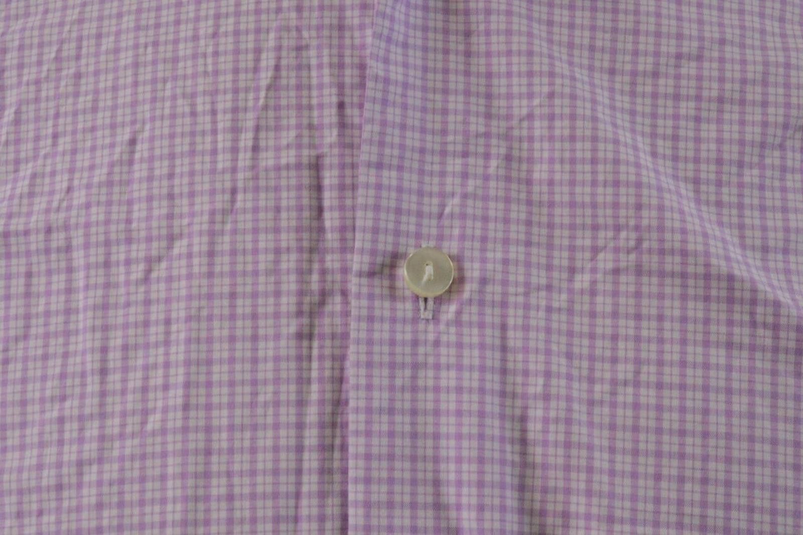Eton Eton Slim Fit Pink Check Button Down Shirt Size 40 / 15.75 Size US L / EU 52-54 / 3 - 8 Thumbnail