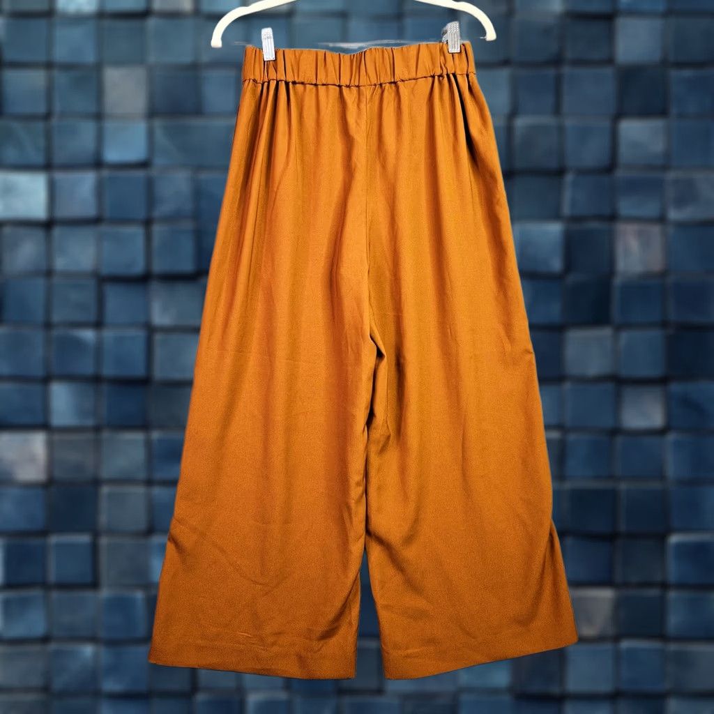 Madewell Madewell Women Wide Leg Size Small Brown High Rise Cropped Casual Pants Size 28" / US 6 / IT 42 - 1 Thumbnail