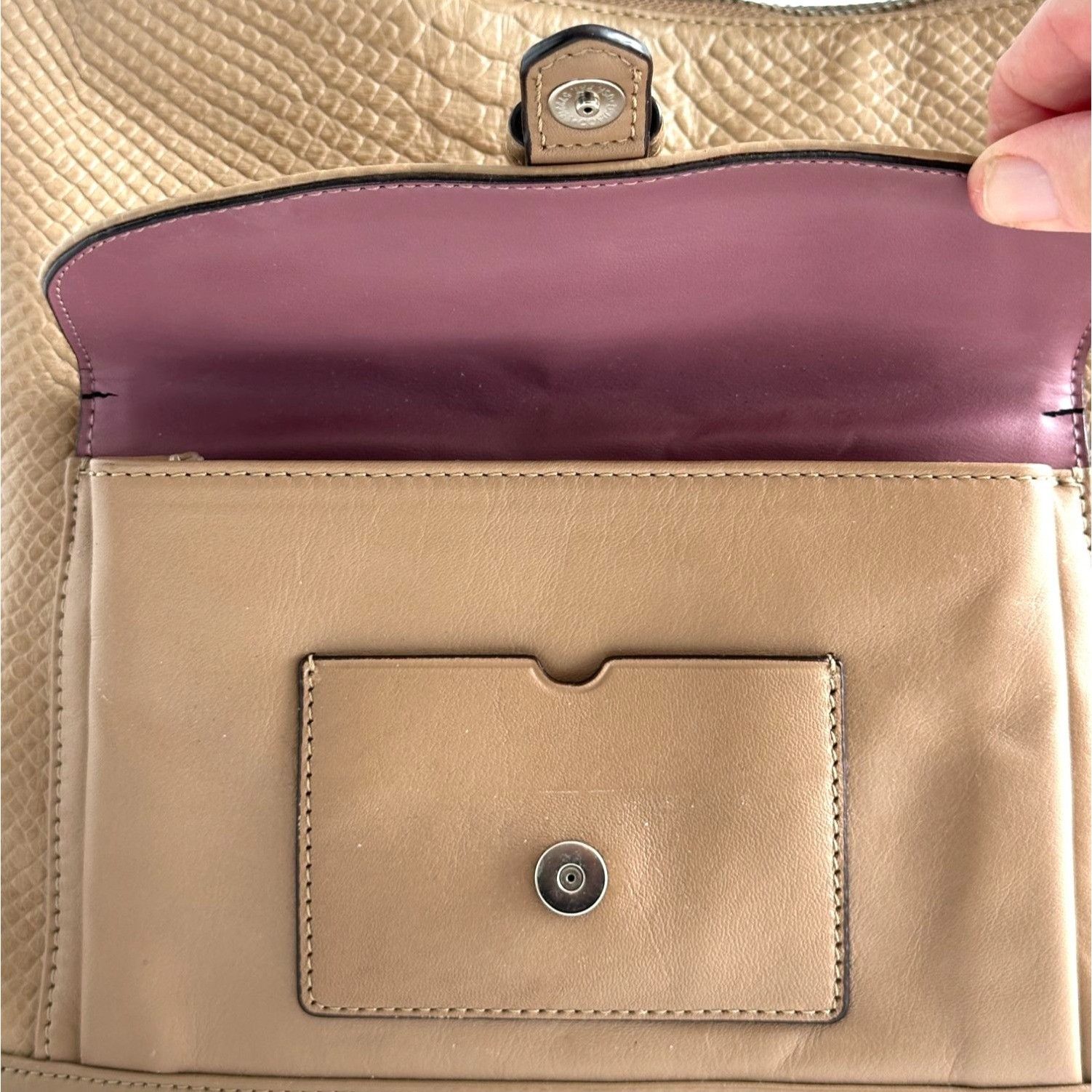 Coach Coach F31283 Charlie Python Leather Hobo Tote Shoulder Handb Size ONE SIZE - 4 Thumbnail