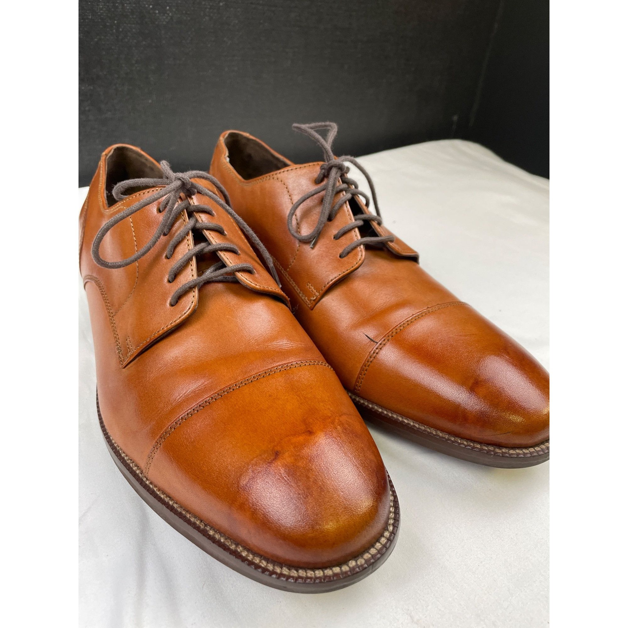 Cole Haan Cole Haan Men's Brown Leather Cap toe Oxfords/ Shoes SIze 9 Size US 9 / EU 42 - 3 Thumbnail