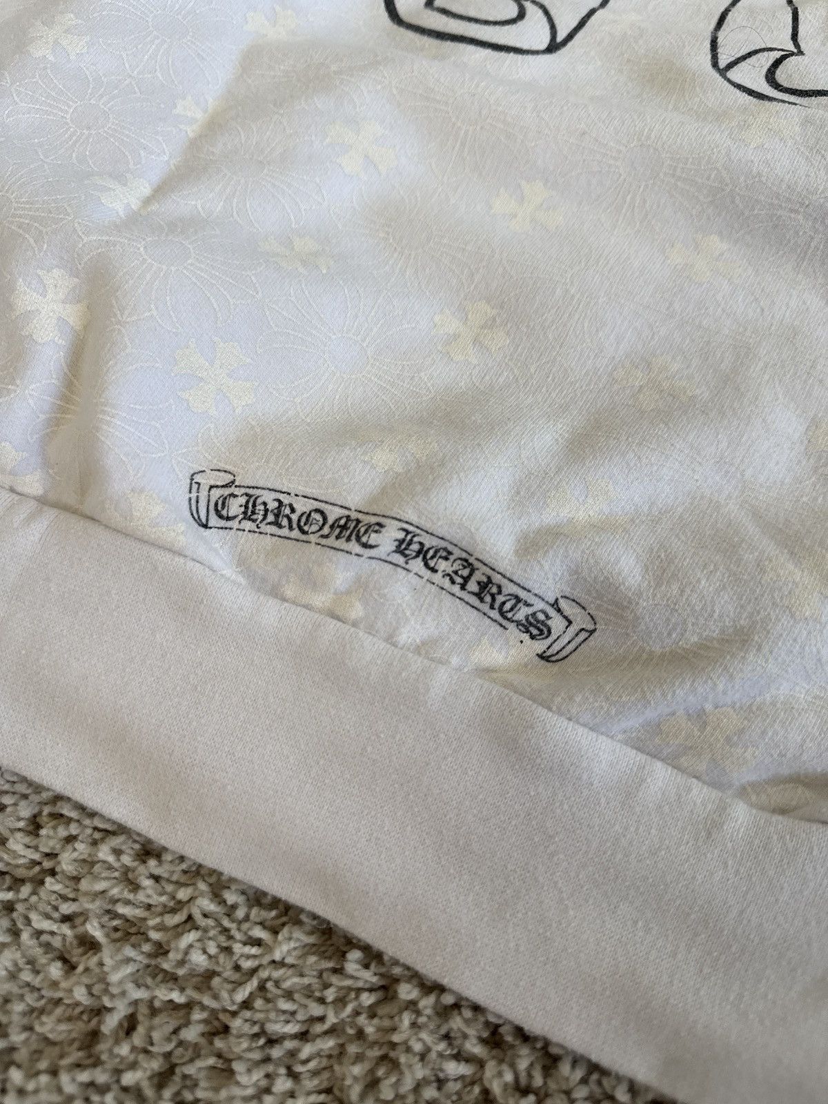 Chrome Hearts RARE Chrome Hearts White Full Print Hoodie Size US S / EU 44-46 / 1 - 8 Thumbnail
