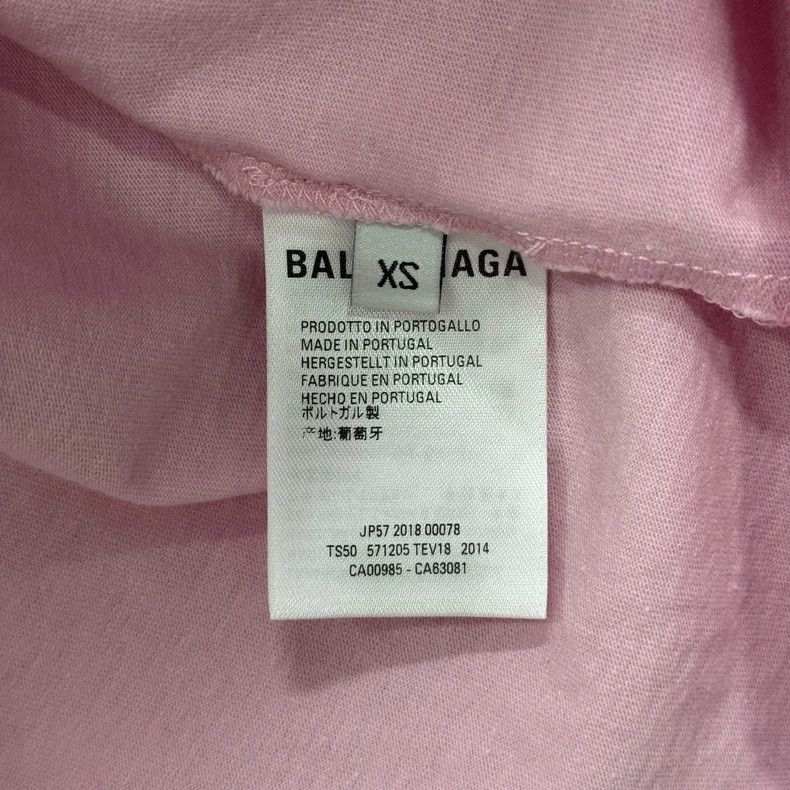 Balenciaga Balenciaga Pink logo short sleeve Size US XS / EU 42 / 0 - 5 Thumbnail