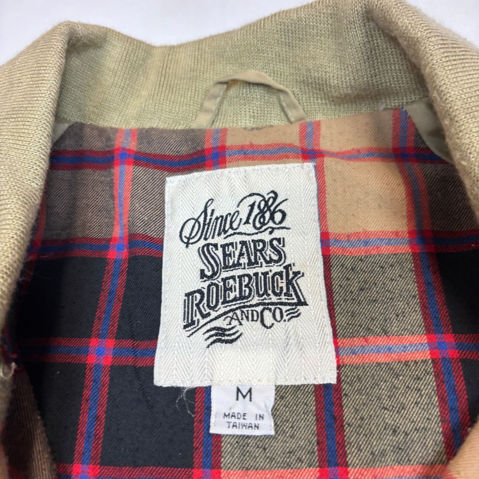 Sears Vintage Sears Drizzler Jacket Plaid Lined Chin Strap Men's M Size US M / EU 48-50 / 2 - 4 Thumbnail