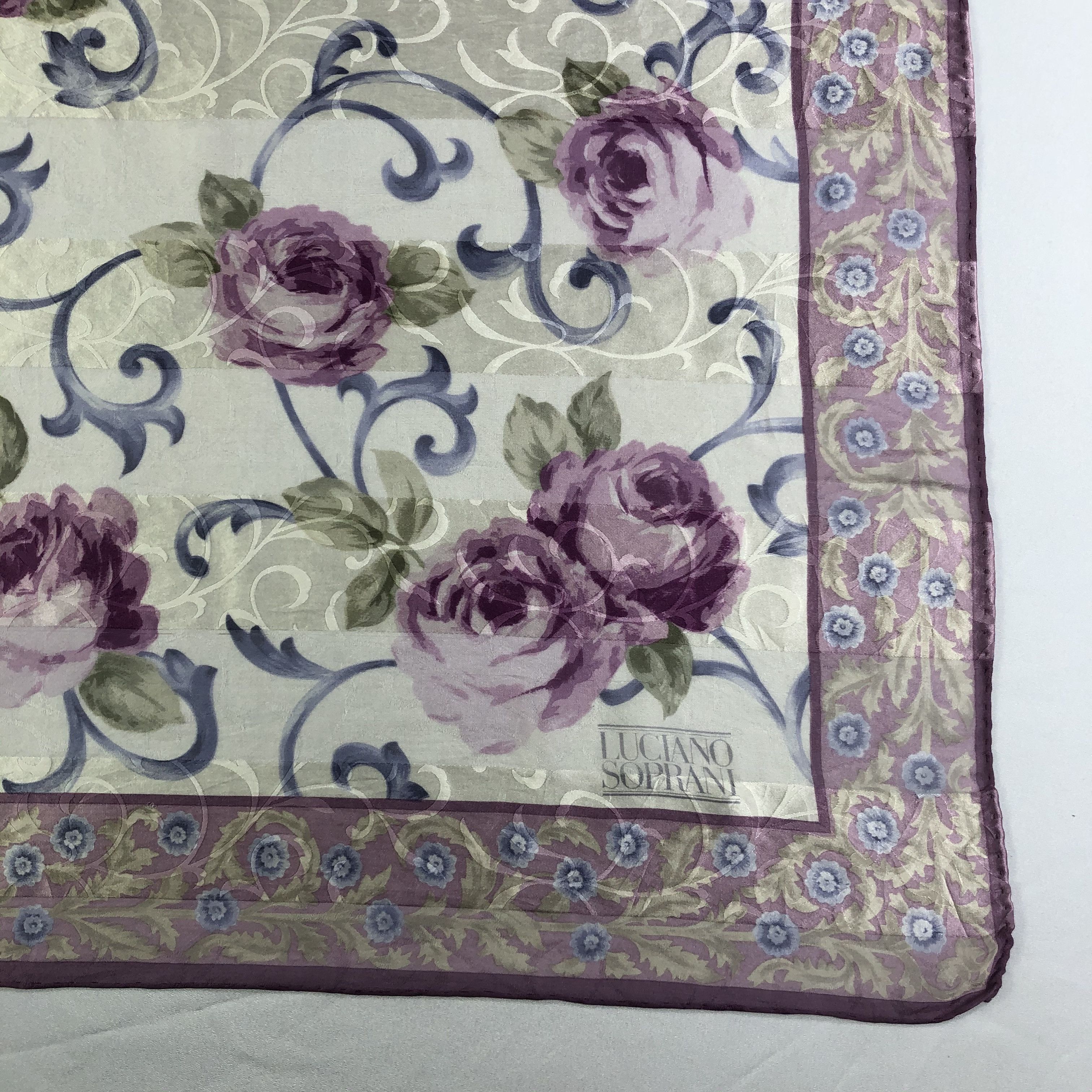 Vintage Vintage Luciano Soprani Silk Scarf Size ONE SIZE - 3 Thumbnail