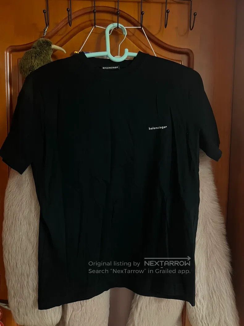 Balenciaga Small Logo Black T-Shirt