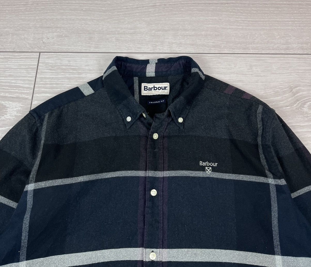 Barbour Barbour Flannel Cotton Plaid Button Shirt Size US L / EU 52-54 / 3 - 4 Thumbnail