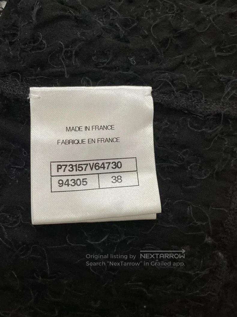 Chanel Chanel 22A Black Fuzzy Jacket with Crystals. Size US M / EU 48-50 / 2 - 5 Thumbnail