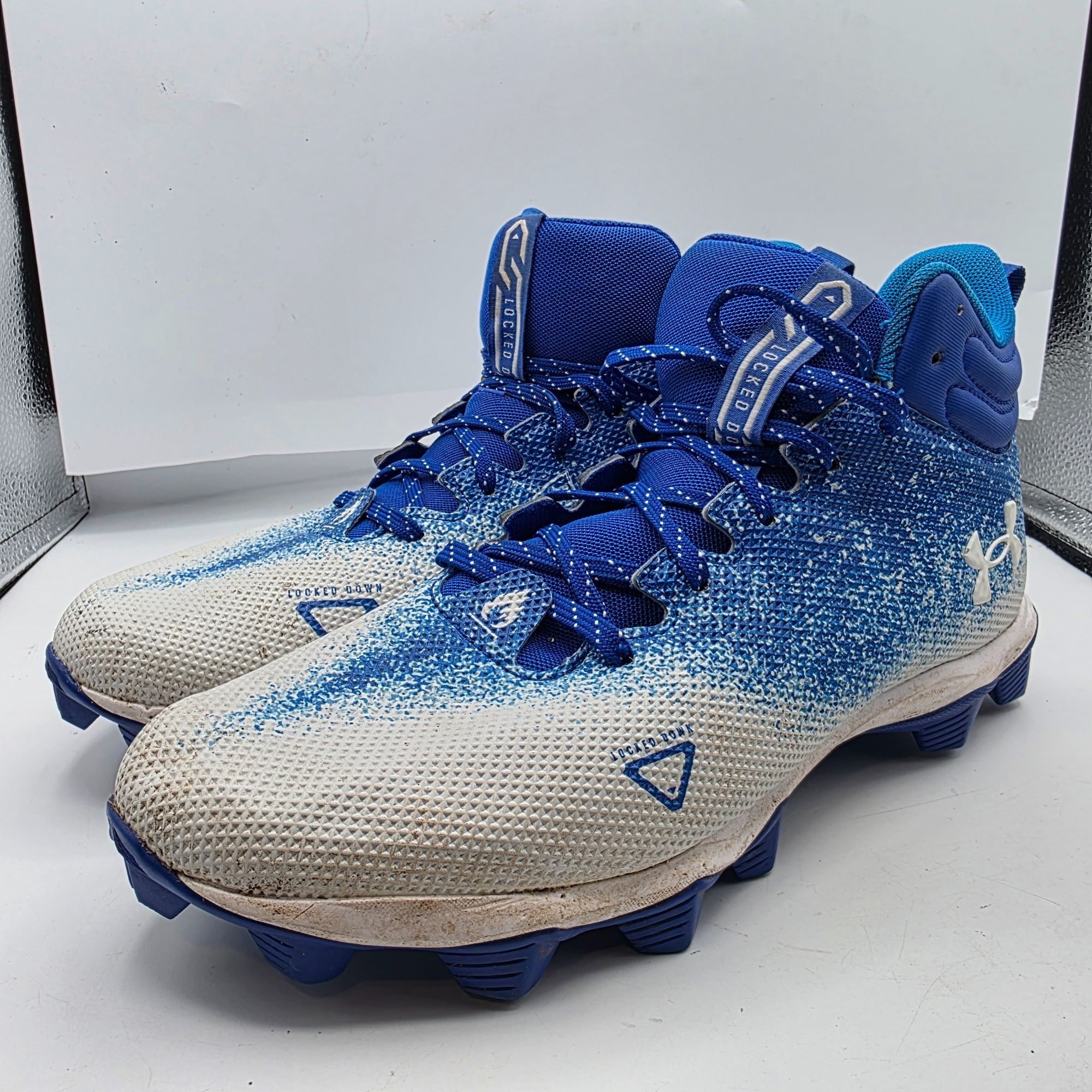 Under Armour Under Armour Spotlight Franchise 2.0 Mens Size 10.5 Blue Whi Size US 10.5 / EU 43-44 - 4 Thumbnail