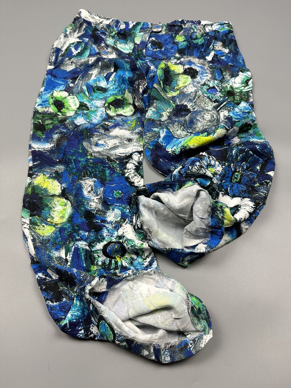 Just Cavalli Just Cavalli Rayon Floral Painted Pants Size 26" / US 2 / IT 38 - 3 Thumbnail