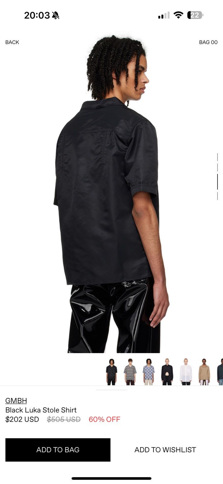 GmbH Black Luka Stole Shirt Size US S / EU 44-46 / 1 - 9 Thumbnail